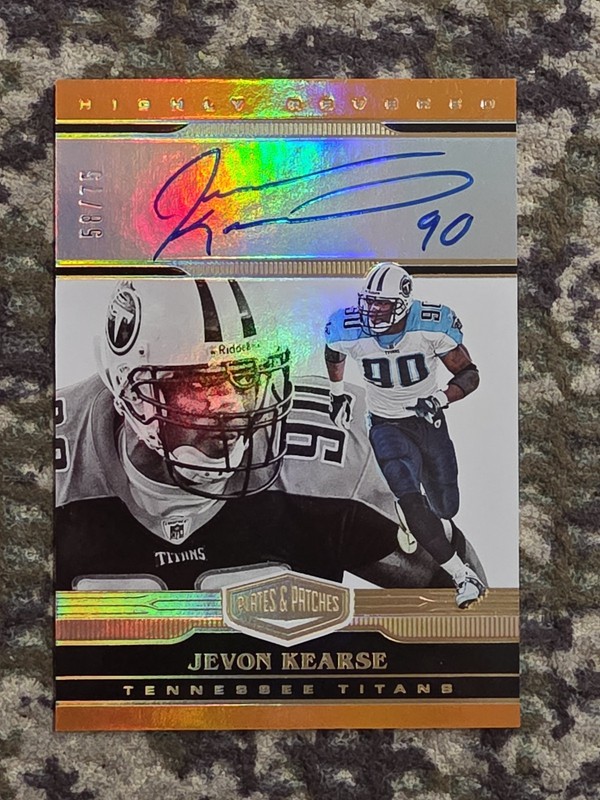 2020 Panini Plates & Patches Jevon Kearse Auto #d /75 Nfl