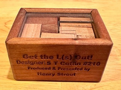 Get The L's Out Stewart Coffin Henry Strout IPP 27 wood puzzle