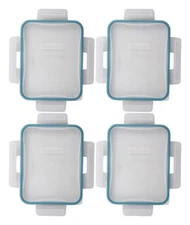 Snapware 7211R 6 Cup Total Solutions Clear Lid W/Juniper Green Gasket (4-Pack)