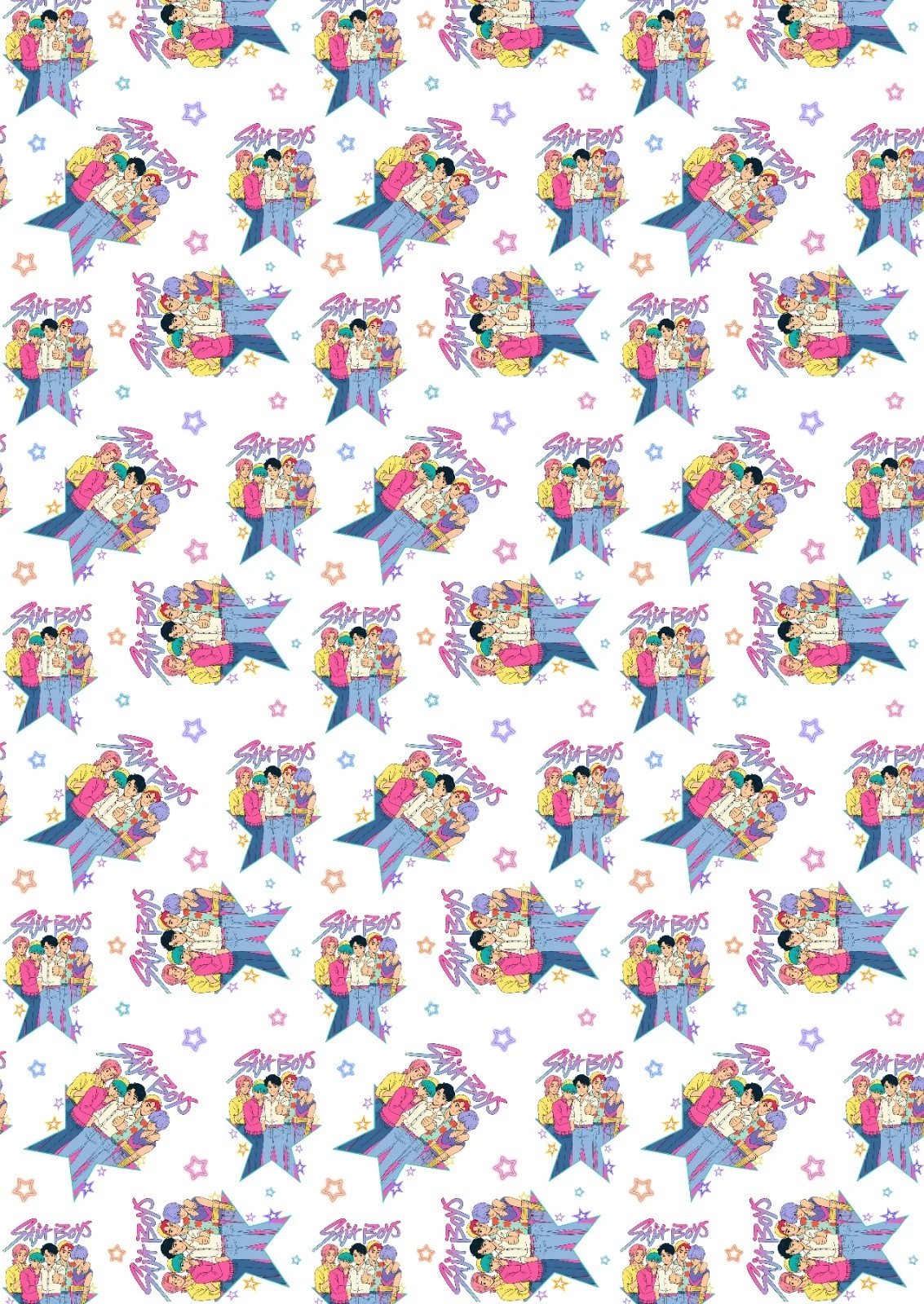 SAJA BOYS Birthday Gift Wrap - KPop Demon Hunters Wrapping Paper