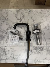 Delta Matte Black 584SH-BL-DST Single Handle Faucet Broderick