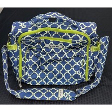 JU JU BE Diaper Bag "Royal Envy" Diaper Messenger Bag and Back Pack w/Diaper Pad