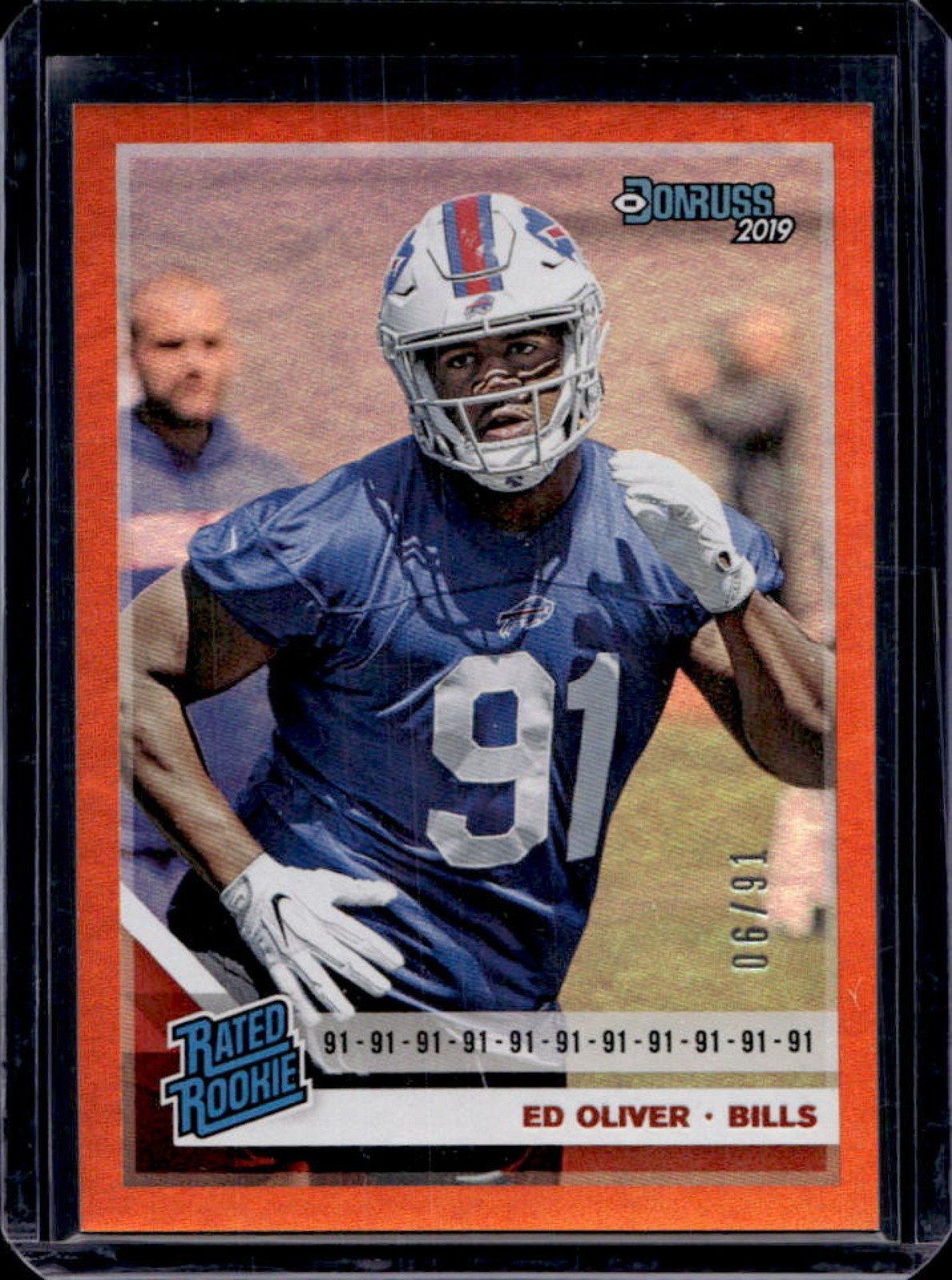 Ed Oliver Panini Donruss #347 Jersey Number