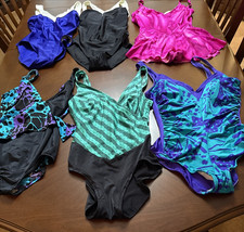 Vintage Womens Swimsuits 60s 70s 80s Catalina USA Robby Len Blass Sz 10/12 X6