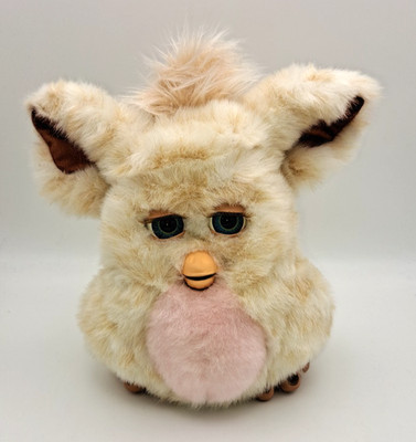 Hasbro Furby 2005 Beige Rosa Tiger Electronics Voll Funktionsfähig 20cm