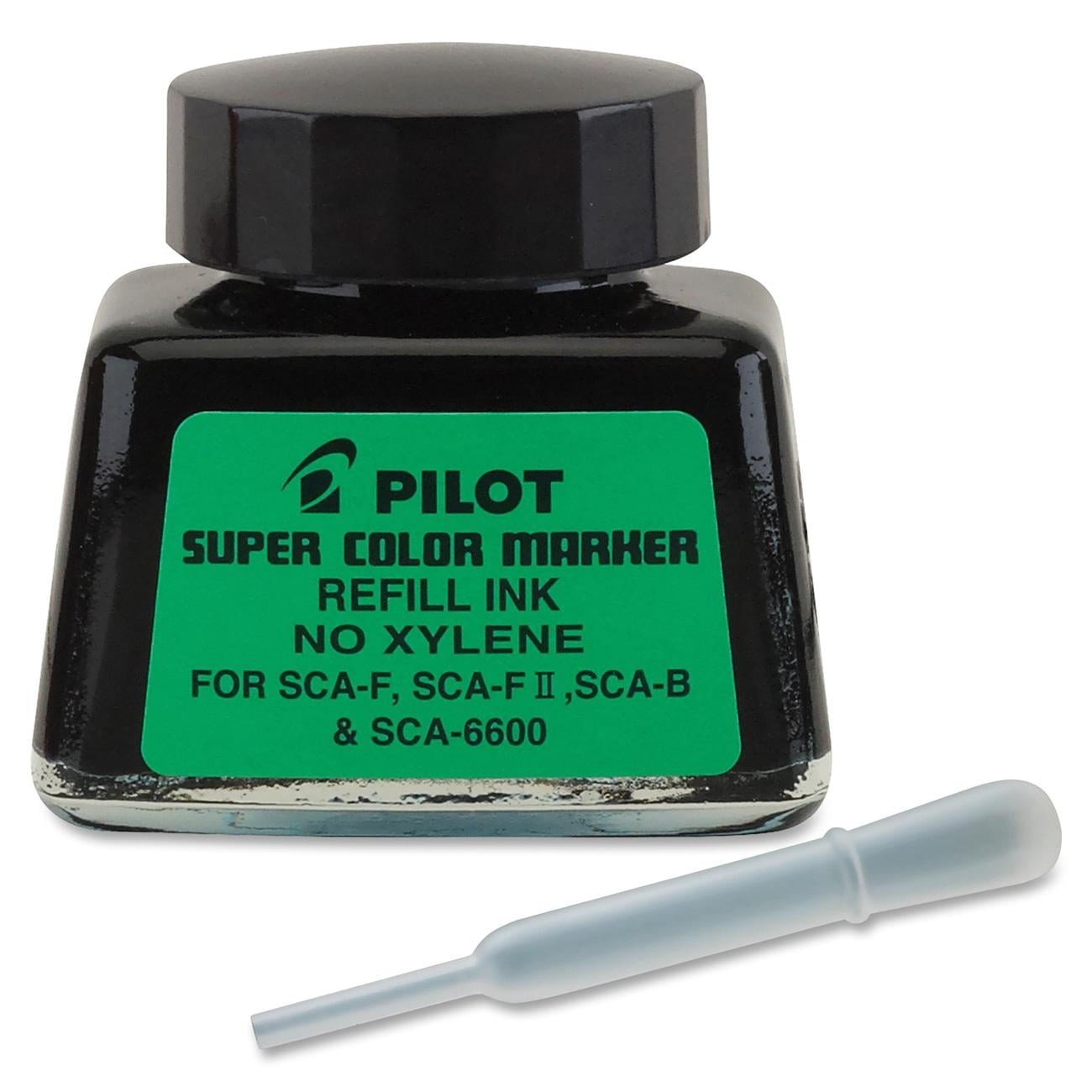 Pilot Super Color Permanent Marker Refill Ink Xylene-free 1oz Dropper Black