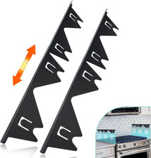 Stove Gap Covers Stainless Steel, 2 Pack Stove Gap Filler Easy Retractable Lengt
