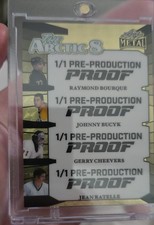 2025 Leaf Metal 1/1 proofThe Arctic 8 Ray Bourque, Adam Oates, Gerry Cheevers 