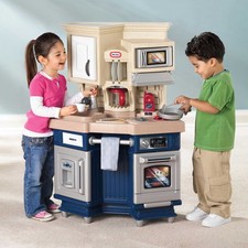 13-Piece Pretend Play Kitchen Toys Playset W/ Microwave Oven  Coffee