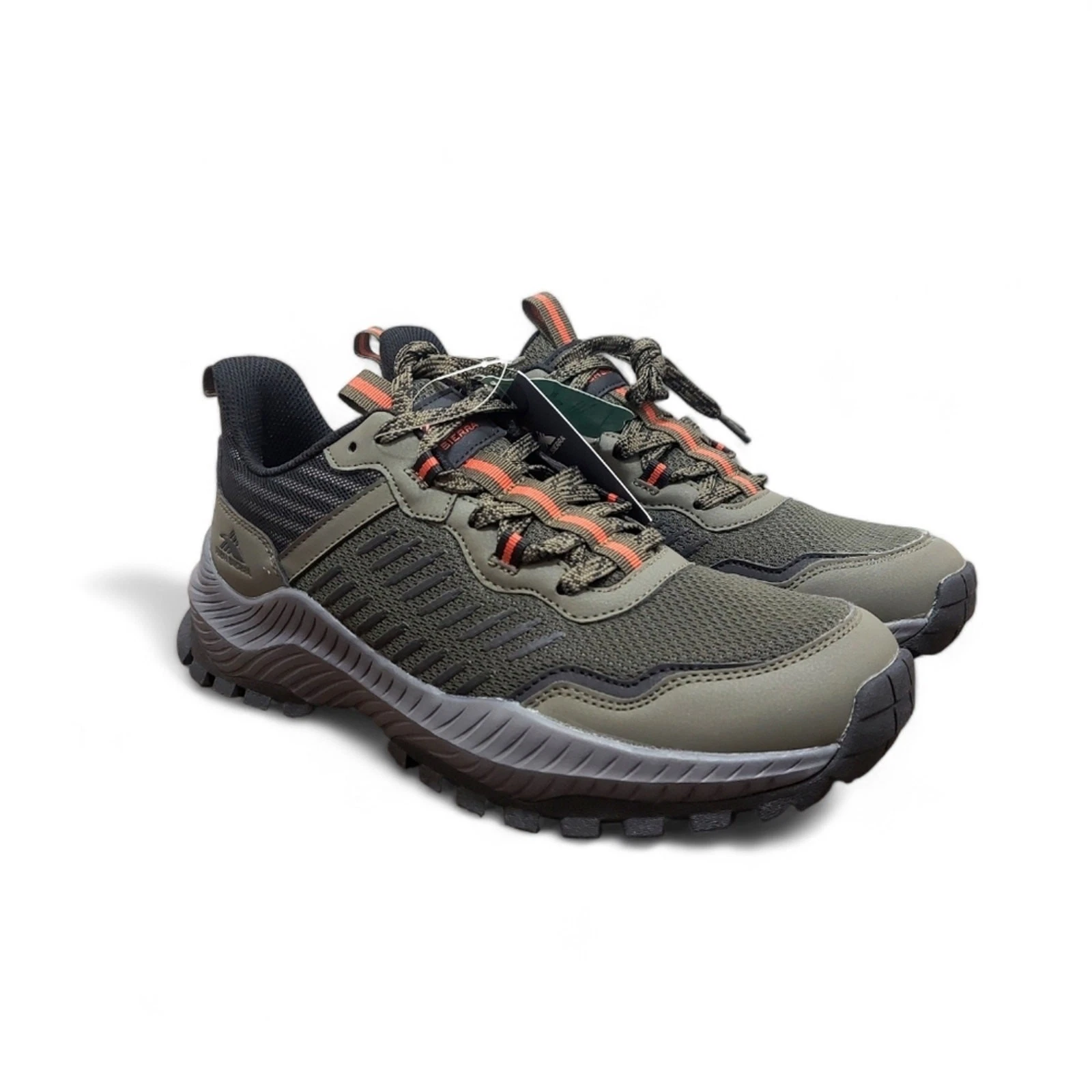 High Sierra Alpine Low Hiker Shoes Mens 9.5 Olive Green Trail Sneakers NWB New