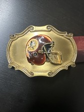 Vintage 1978 Rain Tree Washington Redskins NFL Football Metal Belt Buckle 44 Sz