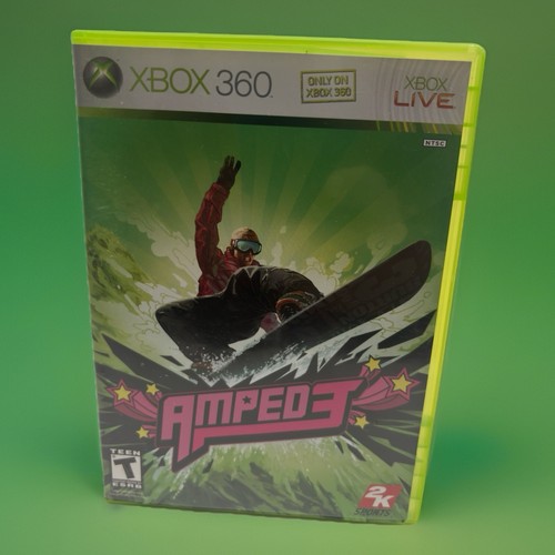 AMPED 3 (Microsoft Xbox 360, 2005) W/Manual Snowboarding Video Game