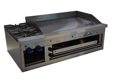 Comstock-Castle FHP48-36B 48'' Countertop Gas Griddle/Hotplate/Chesemelter Com...