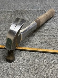 Vintage Craftsman 13 Oz Curved Claw Hammer Steel Handle Brown Padded Grip 3838