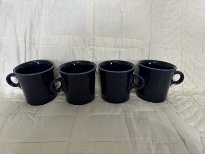 Fiestaware Cobalt Mugs Set Of 4 New