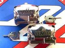 Demon Double Pumper Fuel Bowls With Pumps Polished Aluminum
