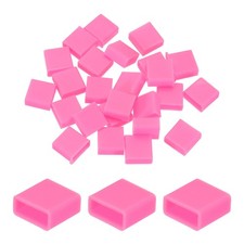 25pcs USB Type A Port Plugs Covers Caps Anti Dust for USB Male End, Pink