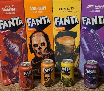 Fanta Xbox 2026 Limited Edition (cod, forza, world of warcraft,halo) 