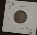 1915  S Lincoln Wheat Cent Lot Y3478