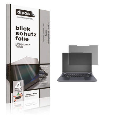 Blickschutzfolie für Tuxedo InfinityBook Pro 14 Gen 10 matt Schutzfolie Folie