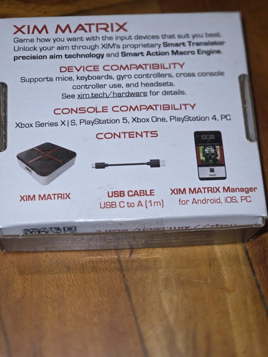 XIM Matrix Precision Mouse & Keyboard Adapter Xbox PS5 PC Macros