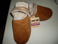 WOMENS MUK LUKS CONVERT CLOG SLIPPERS SIZE XL 11-12 MACHINE WASHABLE NWT