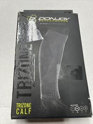 DonJoy TRIZONE Calf Sleeve Small BLACK 11 -13  Mid Level Support Fits Left Right