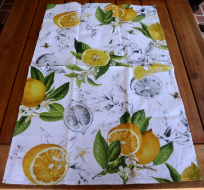 Williams Sonoma Meyer Lemon 20x28 Cotton Kitchen Towel