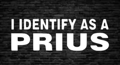 #ad I Identify as a Prius Bumper Sticker Decal Powerstroke Duramax Truck Gas $3.50