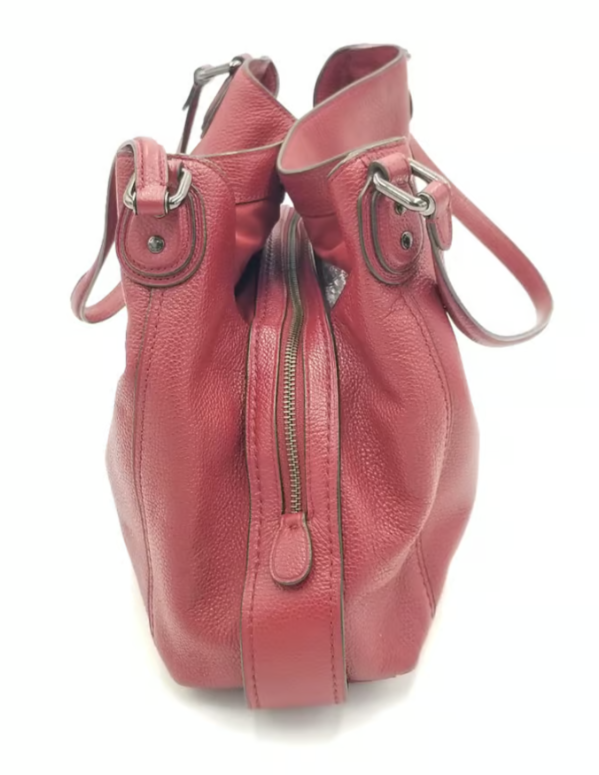 Coach Edie Turnlock Red Triple Compartment Shoulder Bag | eBay