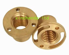 1Set 2pc Milling Machine Part Longitudinal Brass Feed Nut Y Axis For Bridgeport
