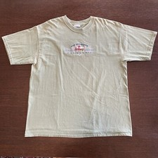 Vintage Embroidered San Francisco CA Tee XL Faded Green Olive Golden Gate Bridge