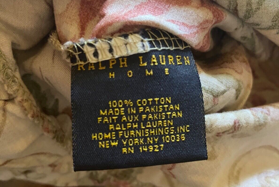 VINTAGE Ralph Lauren GUINEVERE Aragon Medieval QUEEN Deep Sateen FITTED