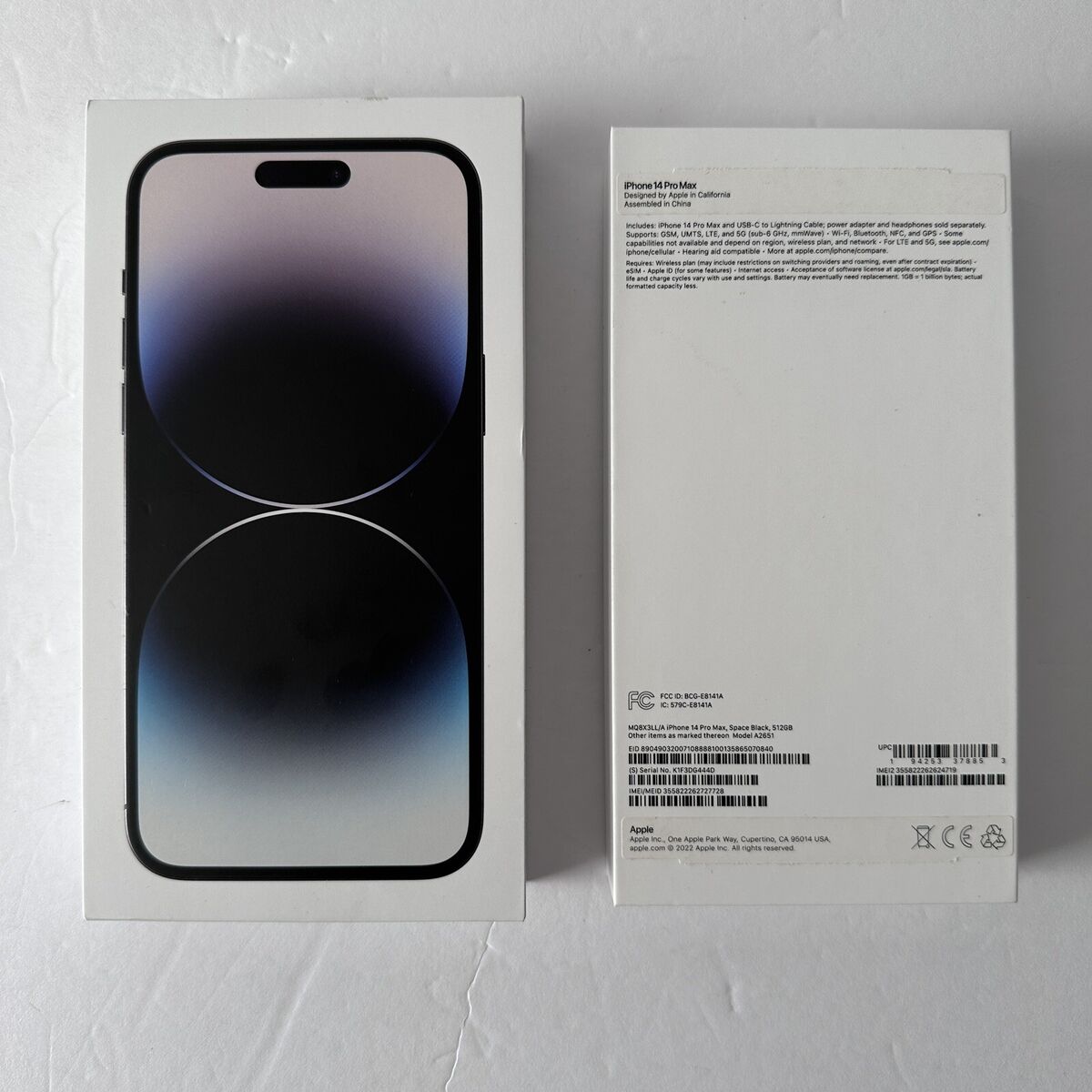iPhone 14 Pro Max 512GB Empty Retail Box ONLY OEM Space iPhone 14 Pro Max 512GB Empty Retail Box ONLY OEM Space