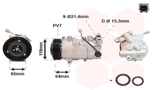Kompressor Klimaanlage FüR Renault Grand ScéNic III JZ0/1 KZ0/1-image