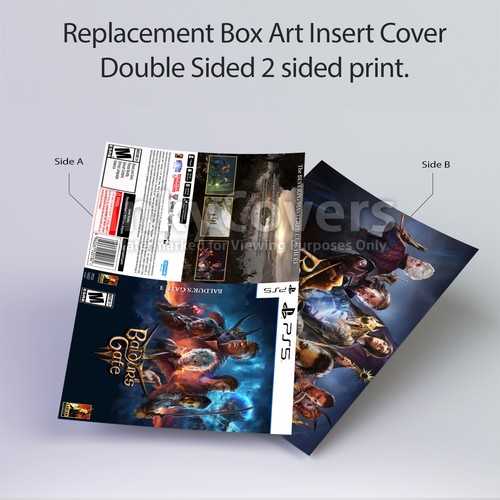 Baldur's Gate 3 PS5 Replacement Box Art Case Insert Cover NO GAME - Picture 9 of 13