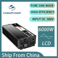 CNSWIPOWER Pure Sine Wave Power Inverter 5000W 6000 Watt 380V DC to 110V 120V AC