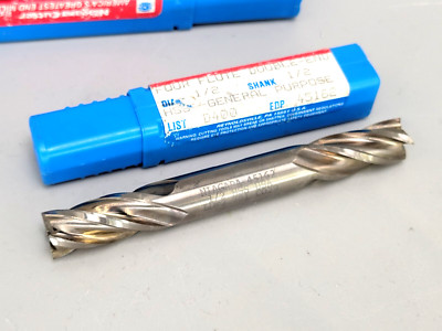 Niagara, 45162, Four Flute Double End 1/2'' .5'' Mill HSS D400 NEW USA