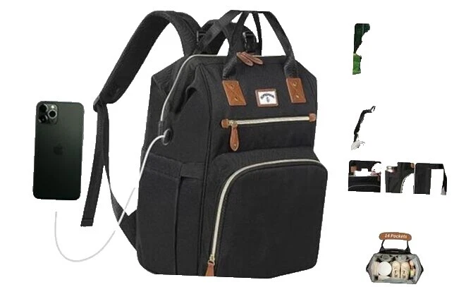 Black Diaper Totes for Boys