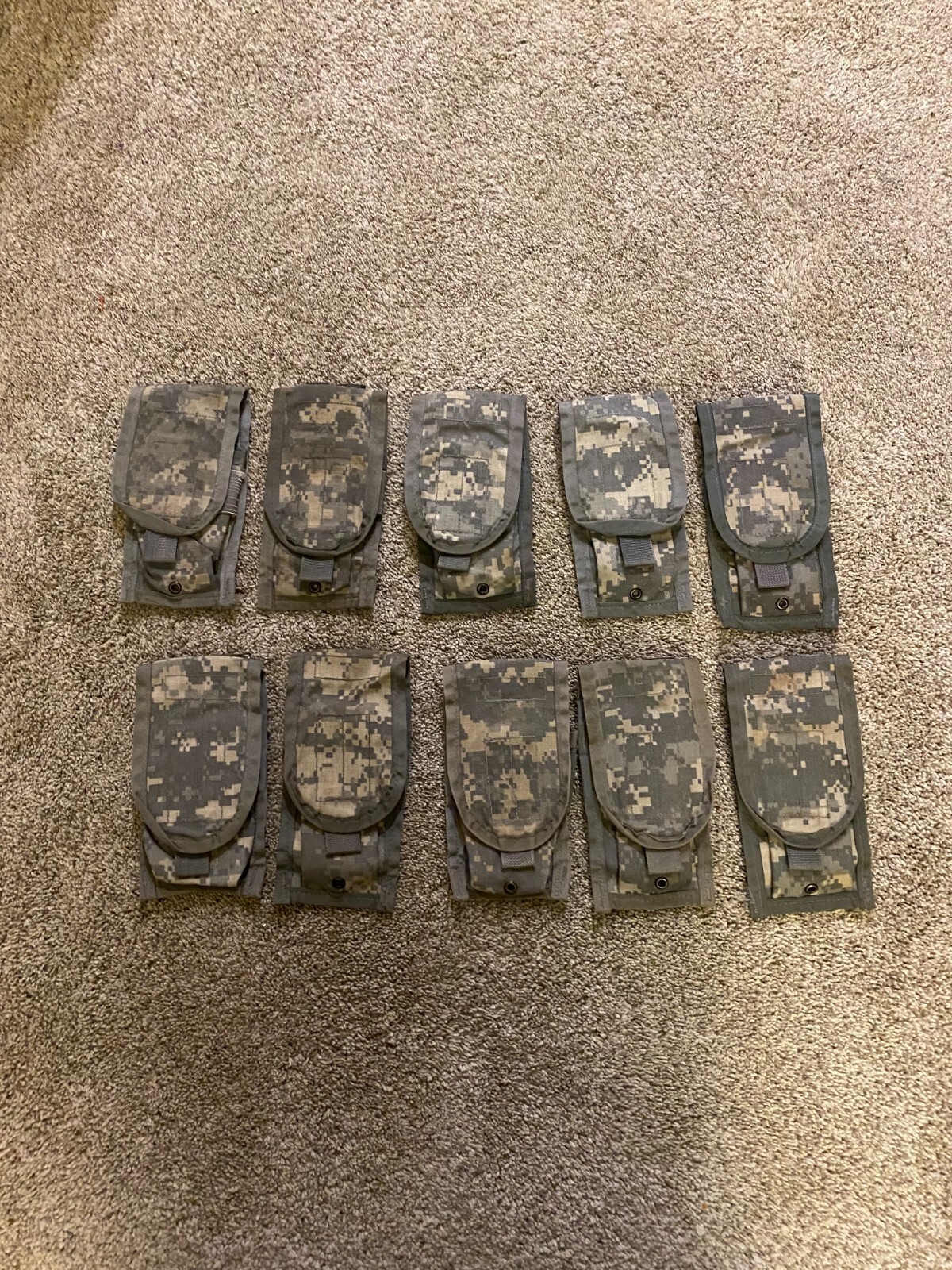 Ten Double Mag Pouches Genuine US Issued-image