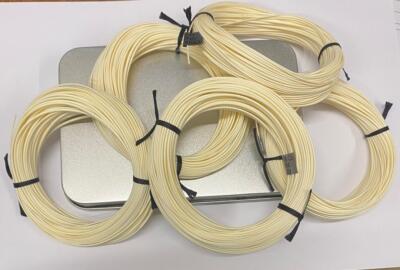 Fliegenschnur Floating Neu T3 Triangular Taper Super Fast Super Slick Ivory