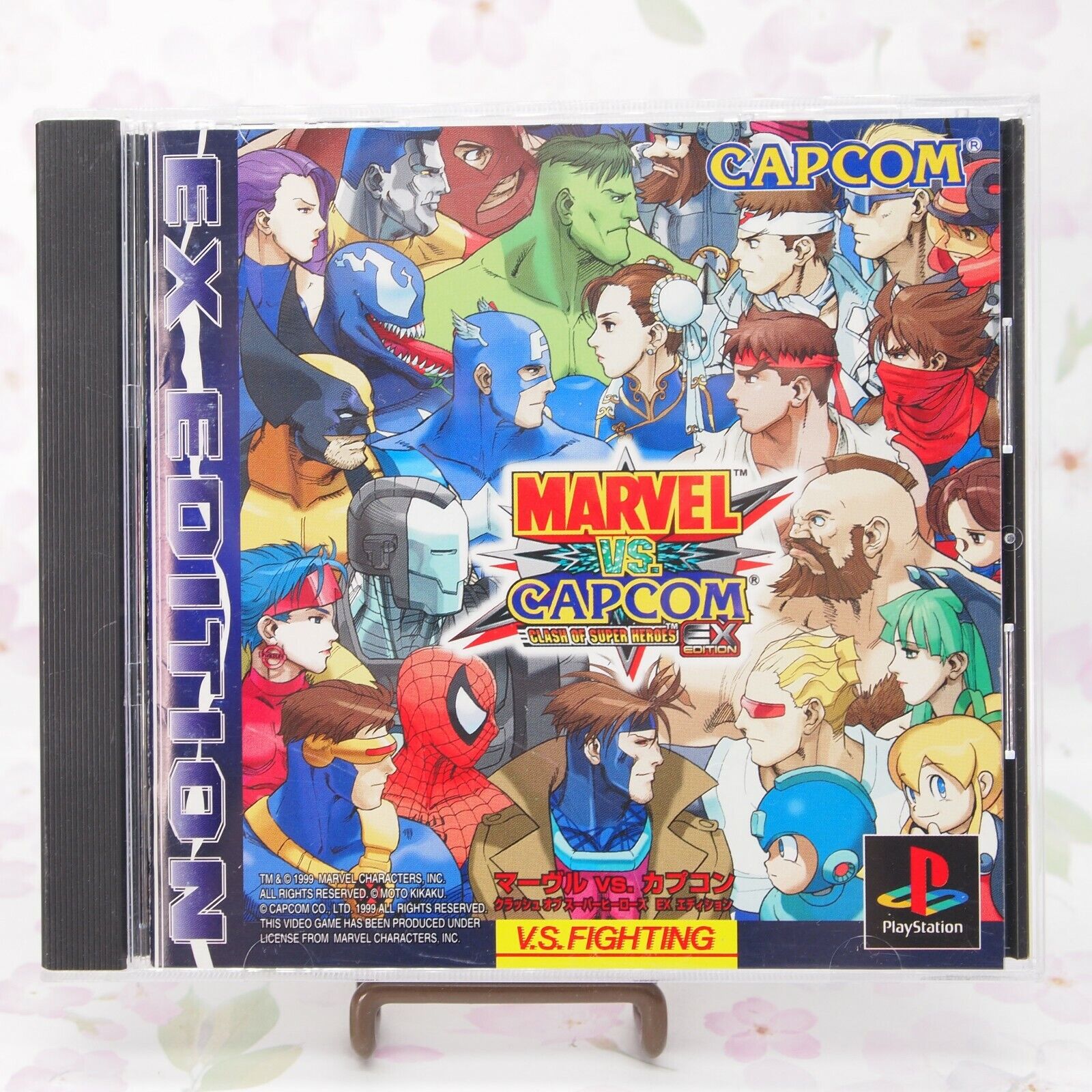 Usé PS1 Ps Playstation1 Marvel Vs.Capcom Crash De Super Heroes Ex 54868 Japon