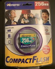 Vintage Memorex CF 256 MB CompactFlash Memory Card 3250-1256 