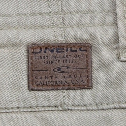 Men's O'Neil Cargo Shorts Snap Pocket Beige 100% Cotton Size 32 - Picture 11 of 11