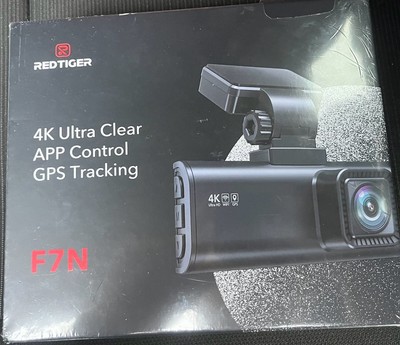 REDTIGER Dash Camera 4K Front and Rear Dash Cam Built-In WiFi & GPS, App control