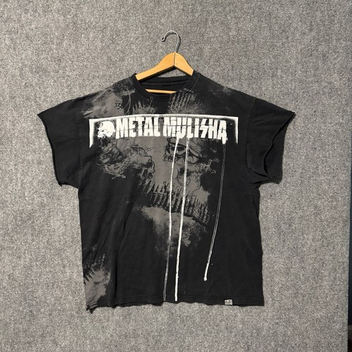 Camiseta Metal Mulisha Para Hombre Manga Corte XL Multicolor De Colección Y2K