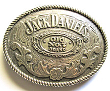 2005 large oval Belt Buckle - JACK DANIELS Old No. 7 Brand - Tennessee WHISKEY