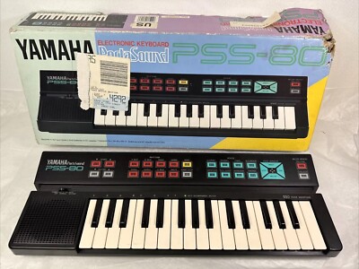 Br1 Yamaha PortaSound Pss-80 32 Mini Key Keyboard Digital