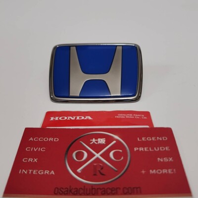 OEM 91-01 Honda NSX Type S JDM Front Emblem Badge Gunmetal Paul