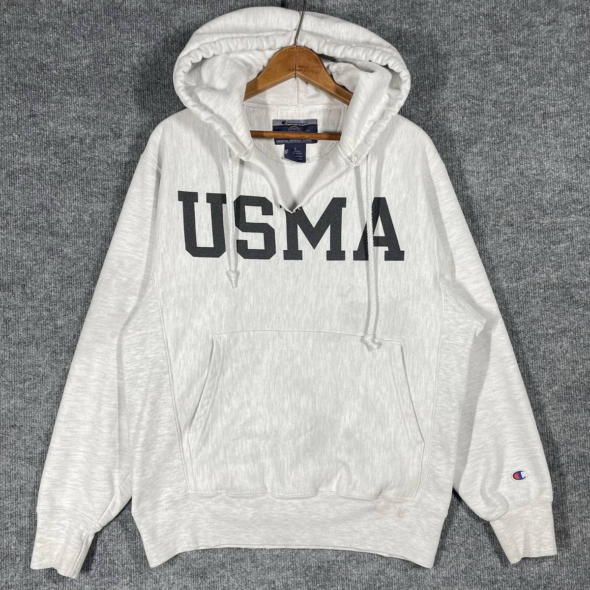 VINTAGE USMA Champion Reverse Weave Hoodie Sweatshirt Small US